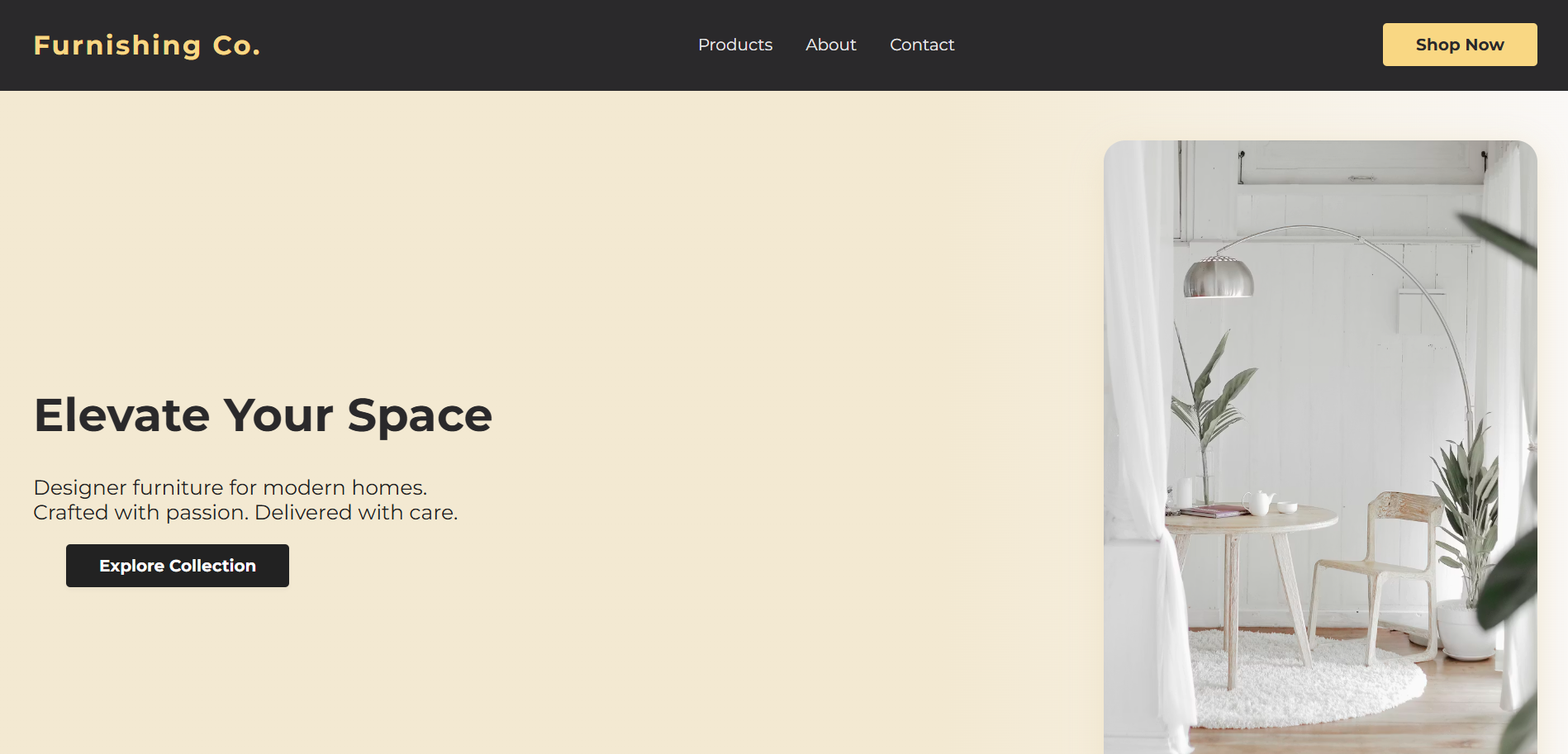 Furnishing Store Homepage