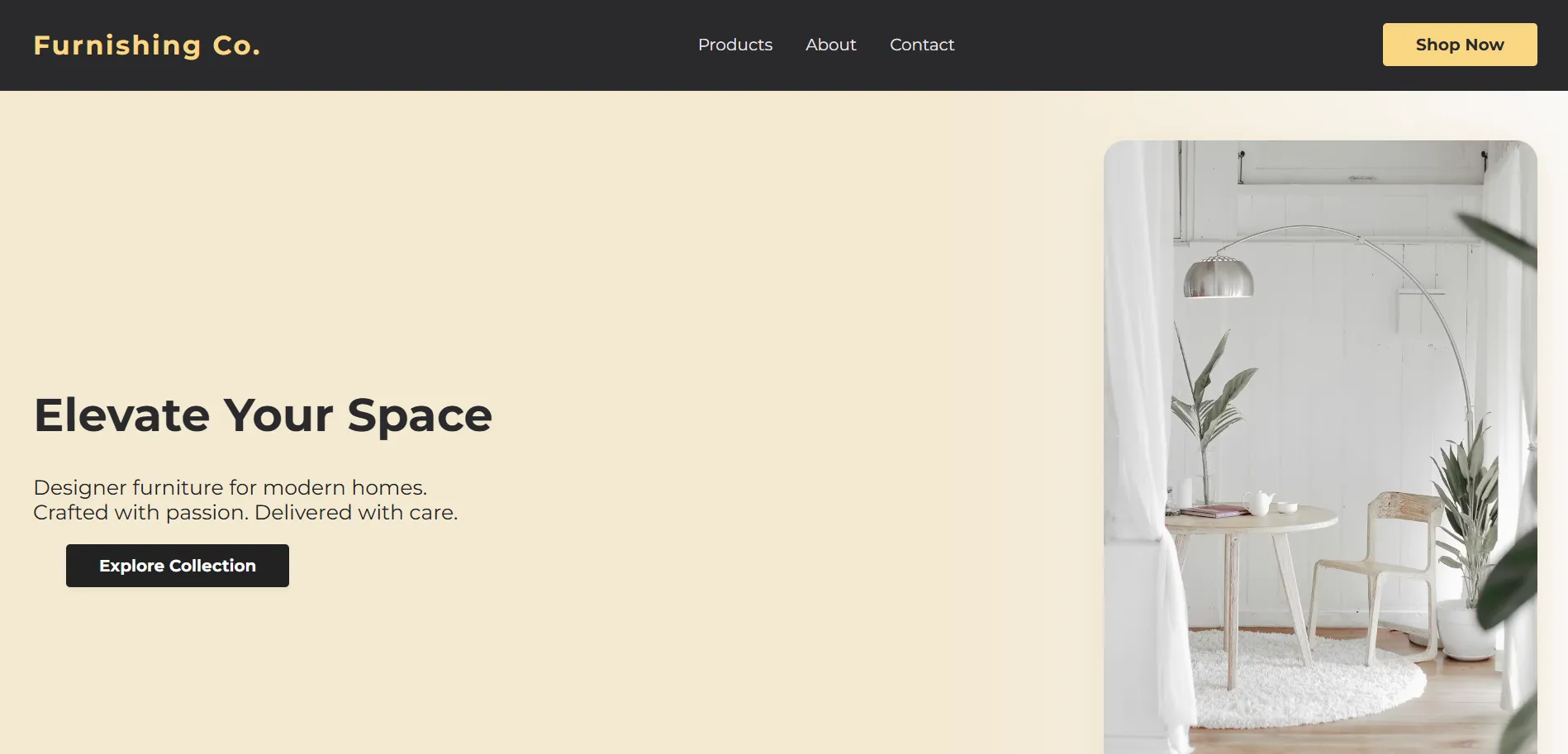Furnishing Store Homepage