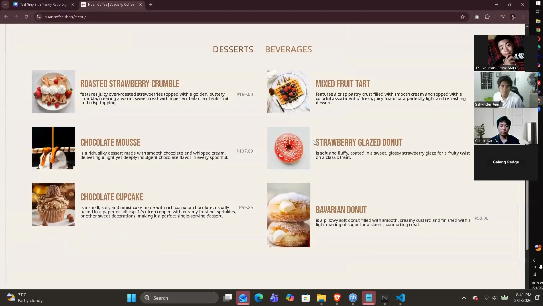 Huan Cafe group Screenshot