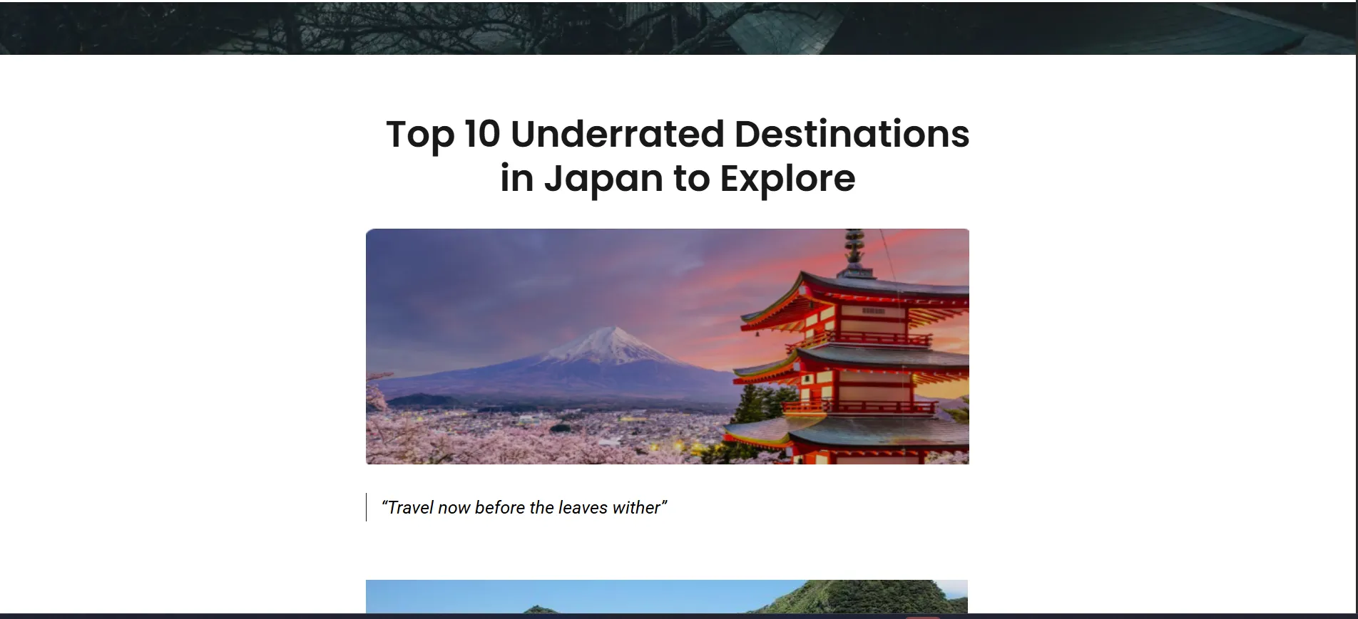 Japan travel guide